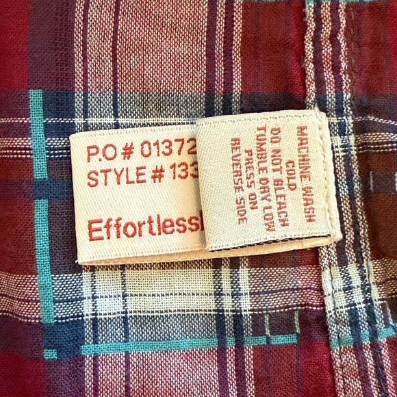 Carbon2Cobalt Mens Shirt XL Teal Blue Button Up Long Sleeve Cotton Light Flannel - Picture 9 of 10